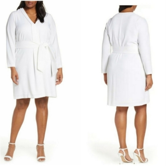 Eloquii Dresses & Skirts - Eloquii | Belted Long Sleeve Dress